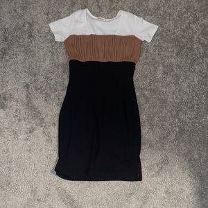 colorblock mini dress